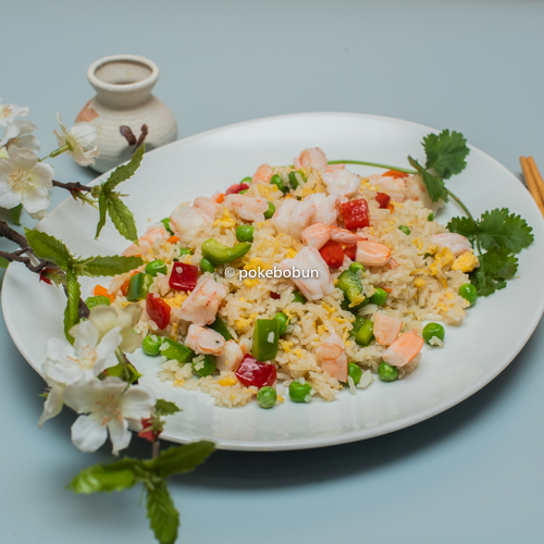 Riz sauté aux crevettes